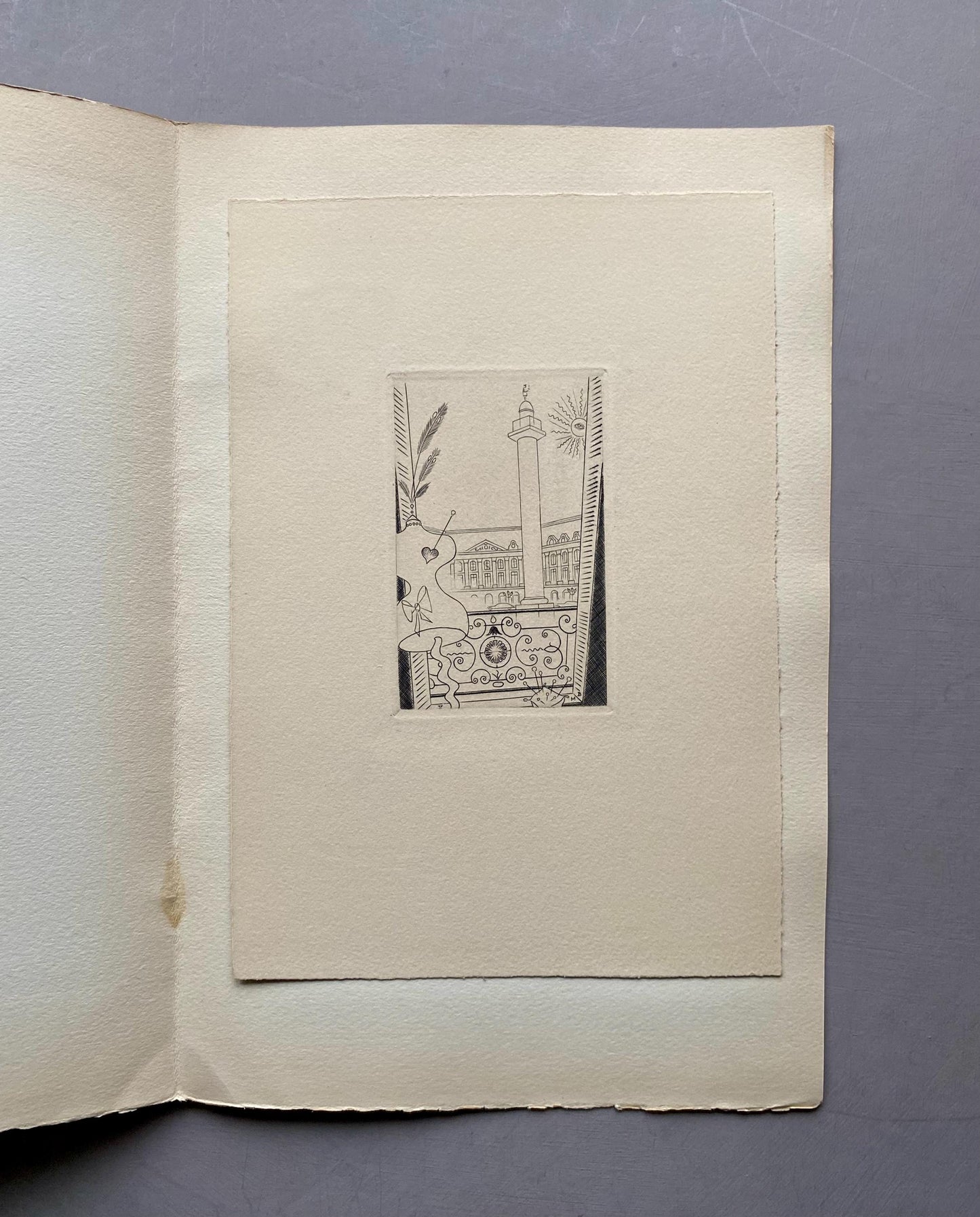 A Set of 8 Original Engravings of Paris. Dating from the 1960’s they Show Iconic Landmarks and Scenes. Signed M. B. Size: 22.5 x 16 cms.