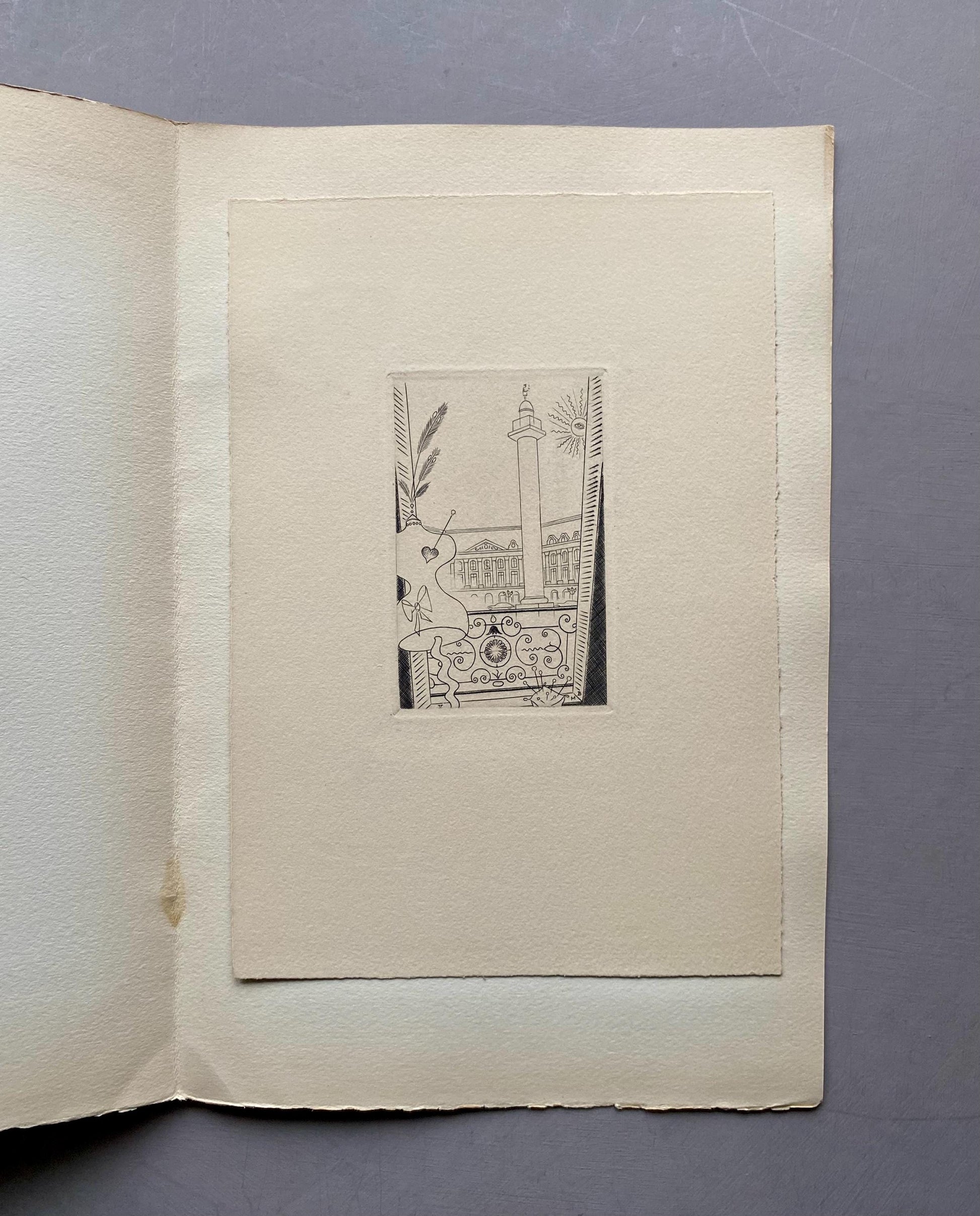 A Set of 8 Original Engravings of Paris. Dating from the 1960’s they Show Iconic Landmarks and Scenes. Signed M. B. Size: 22.5 x 16 cms.