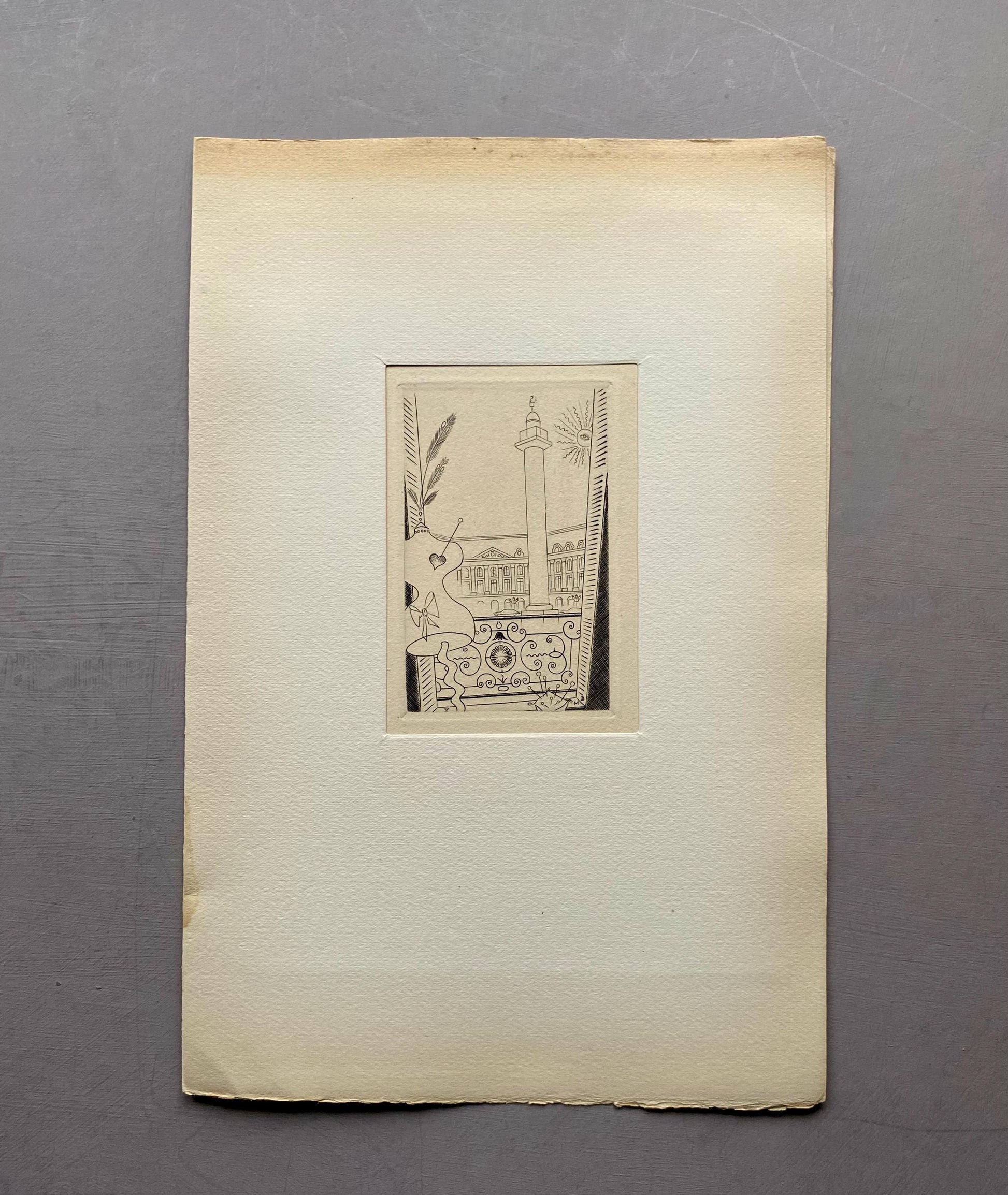 A Set of 8 Original Engravings of Paris. Dating from the 1960’s they Show Iconic Landmarks and Scenes. Signed M. B. Size: 22.5 x 16 cms.