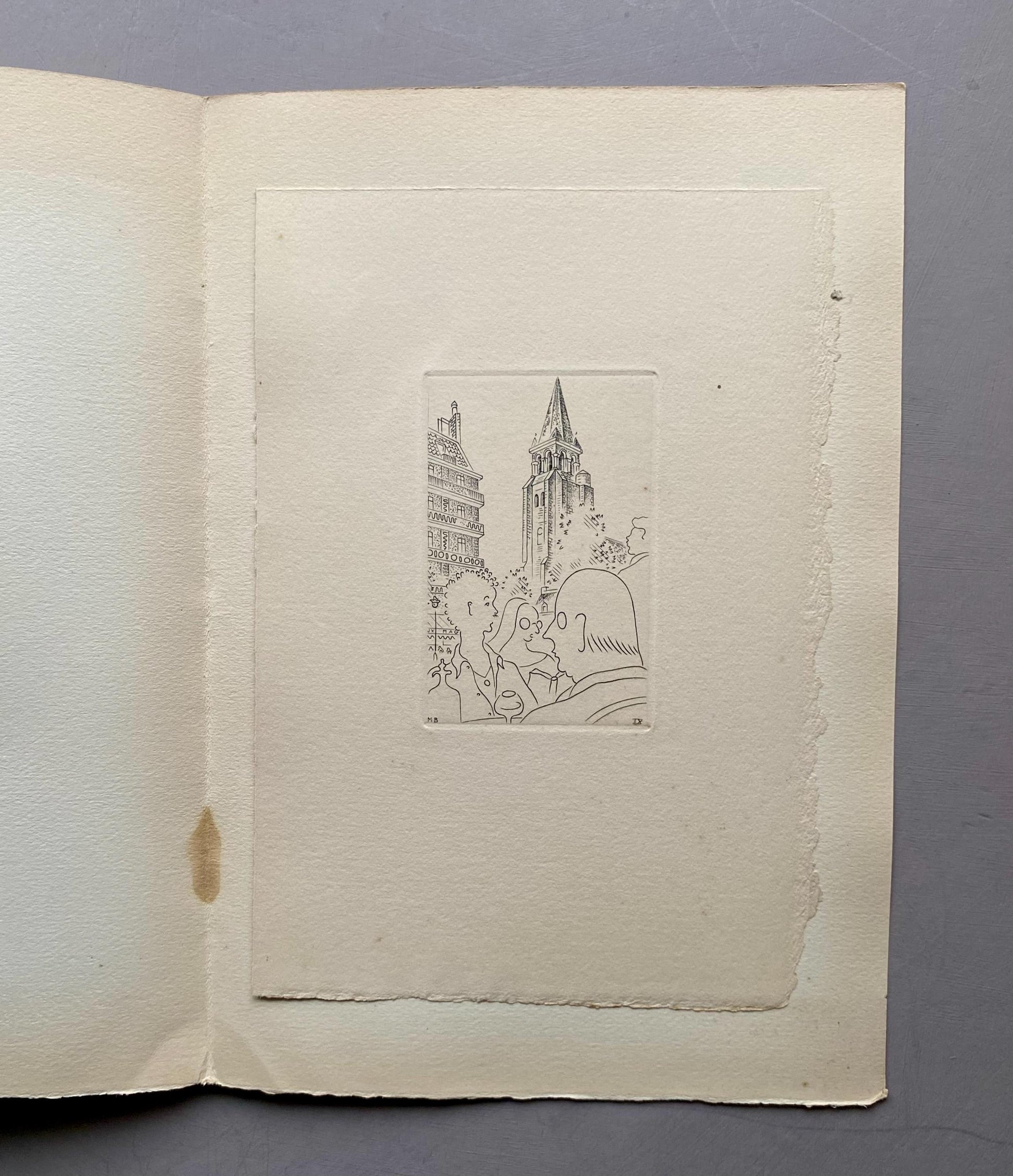 A Set of 8 Original Engravings of Paris. Dating from the 1960’s they Show Iconic Landmarks and Scenes. Signed M. B. Size: 22.5 x 16 cms.