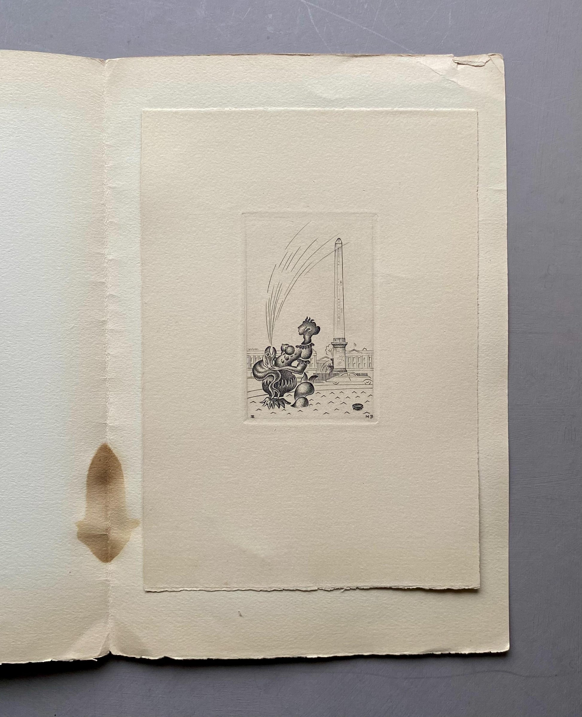 A Set of 8 Original Engravings of Paris. Dating from the 1960’s they Show Iconic Landmarks and Scenes. Signed M. B. Size: 22.5 x 16 cms.