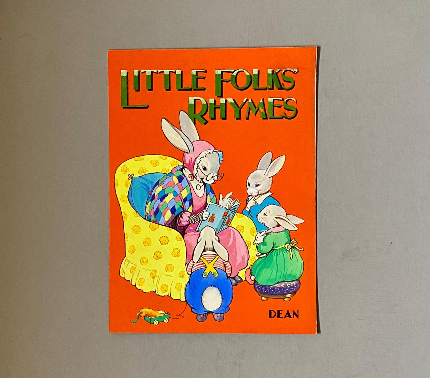 Little Folks Rhymes. An Original Illustration For A Children's Book. Medium: Gouache. Circa 1950.