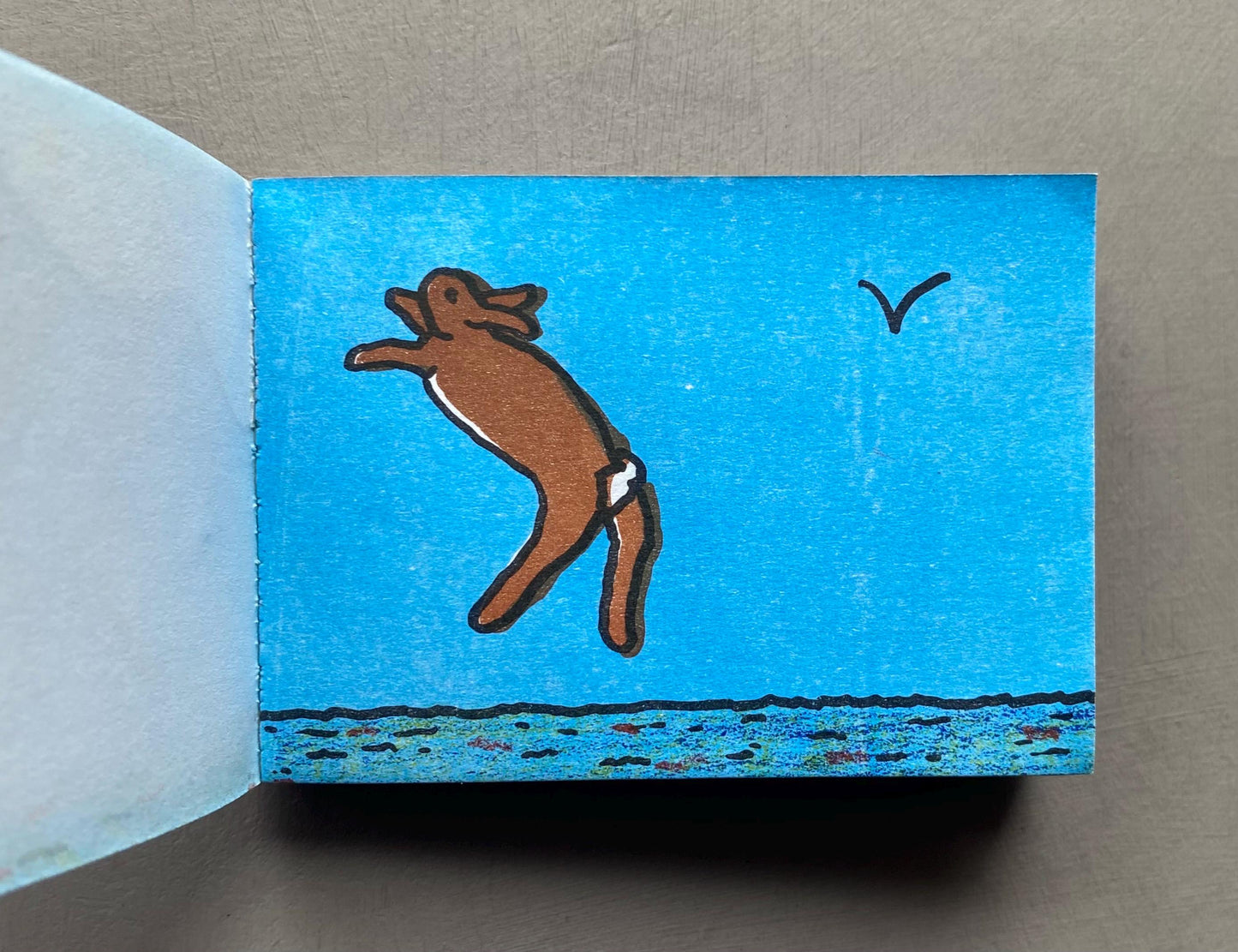 Rapid Rabbits by Henrietta Van Egten. Signed. A Limited Edition 1/300. 83 Tiny Pages. Published by Vossforlag in 1996. Size: 6.5 x 9 cms