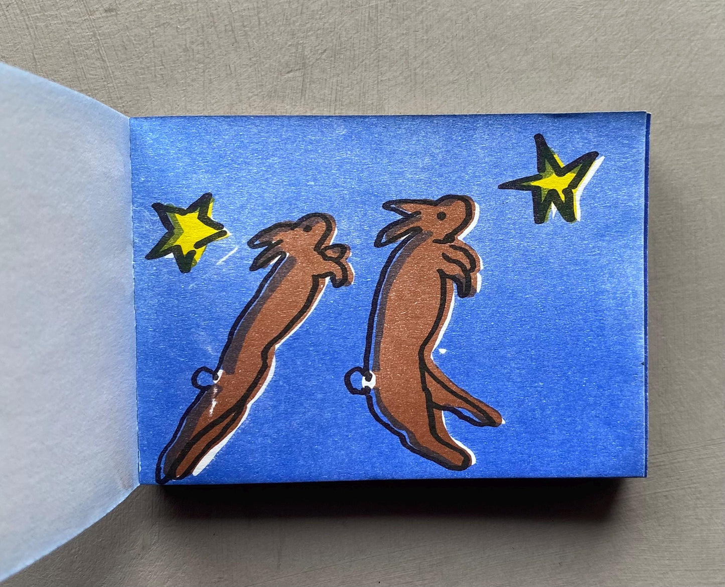 Rapid Rabbits by Henrietta Van Egten. Signed. A Limited Edition 1/300. 83 Tiny Pages. Published by Vossforlag in 1996. Size: 6.5 x 9 cms