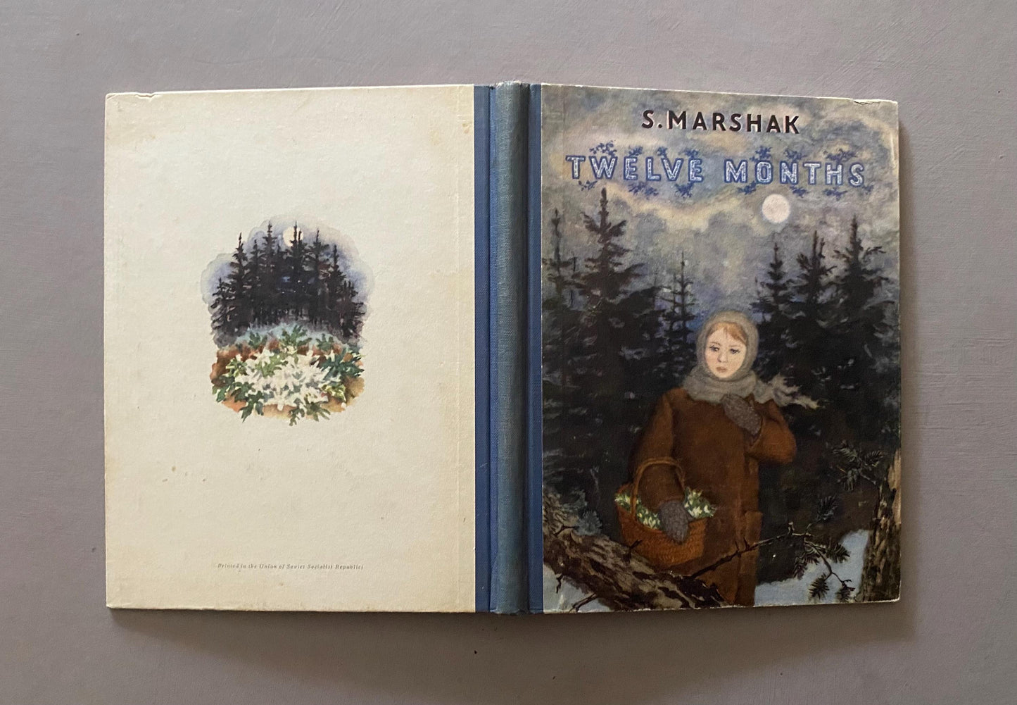 Twelve Months. A Fairy-Tale. By S. Marshak. Published by The Foreign Languages Publishing House. English Language. Size: 22.5 x 17.5 cms.