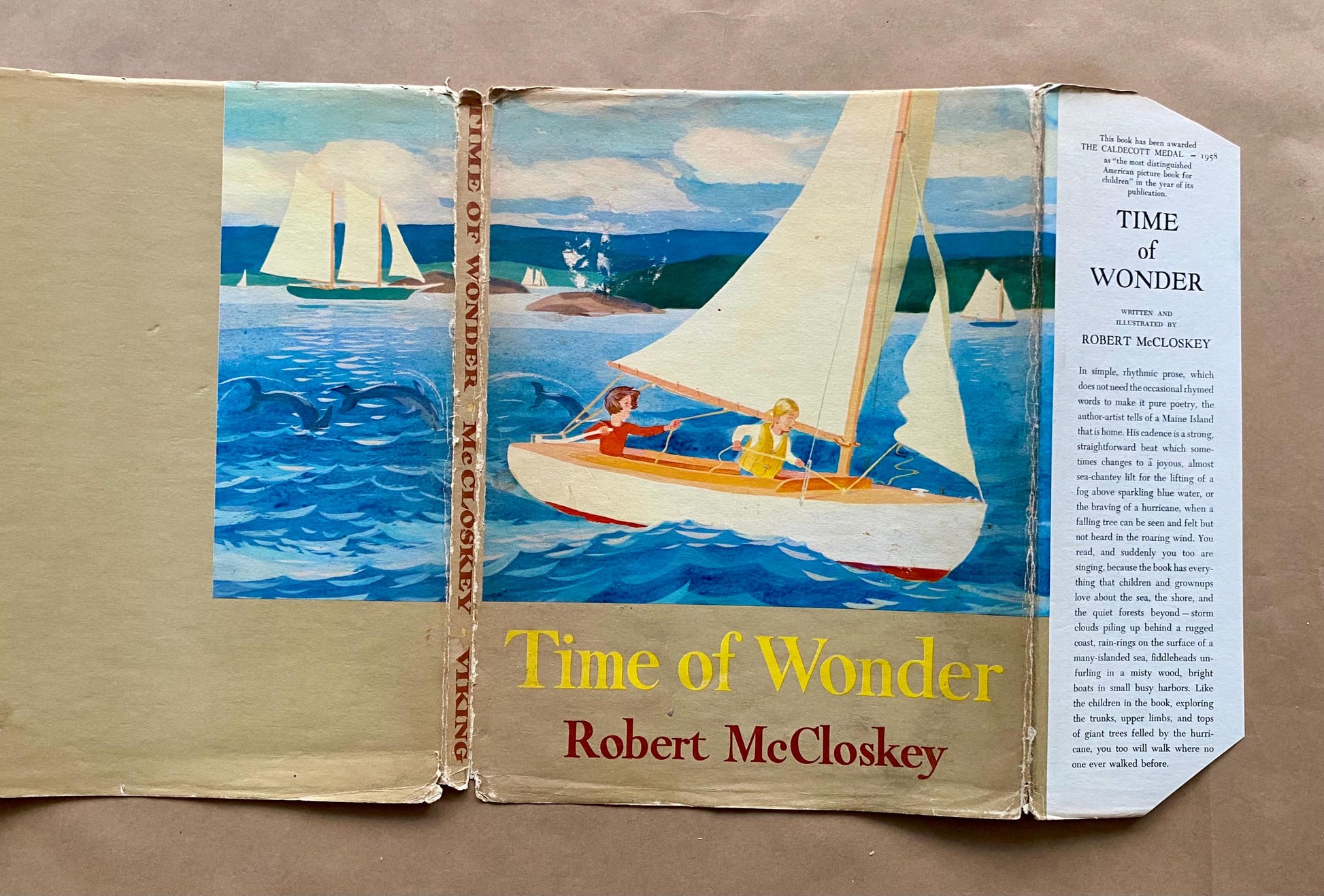 Time of Wonder. By Robert McCloskey. Published by The Viking Press in 1966. Size: 31 x 23.5 cms.