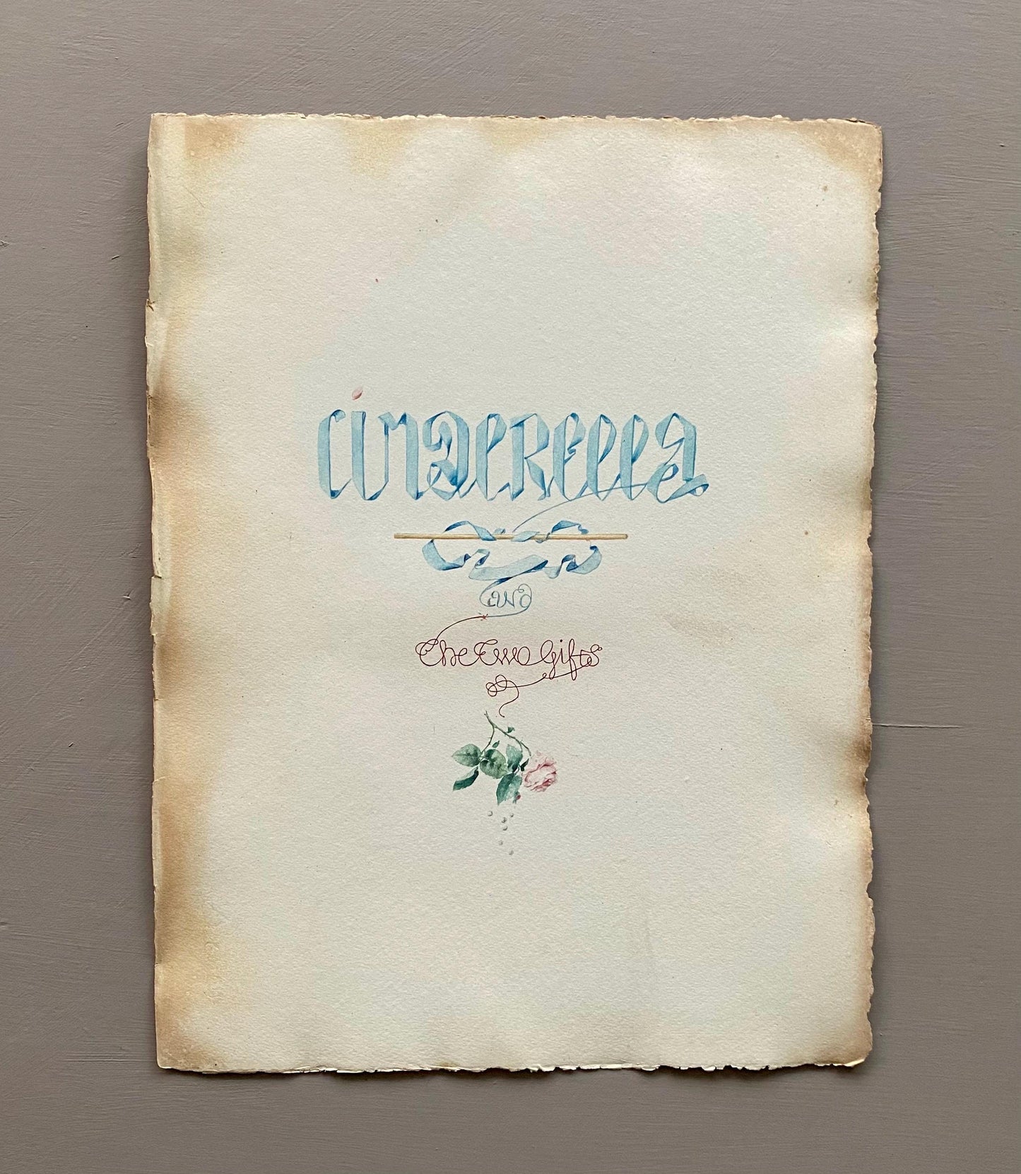 Cinderella and The Two Gifts. 33 Loose Pages in a Portfolio. Published by Boussod Valadon in 1886. First Edition. Size: 40.5 x 30 cms.