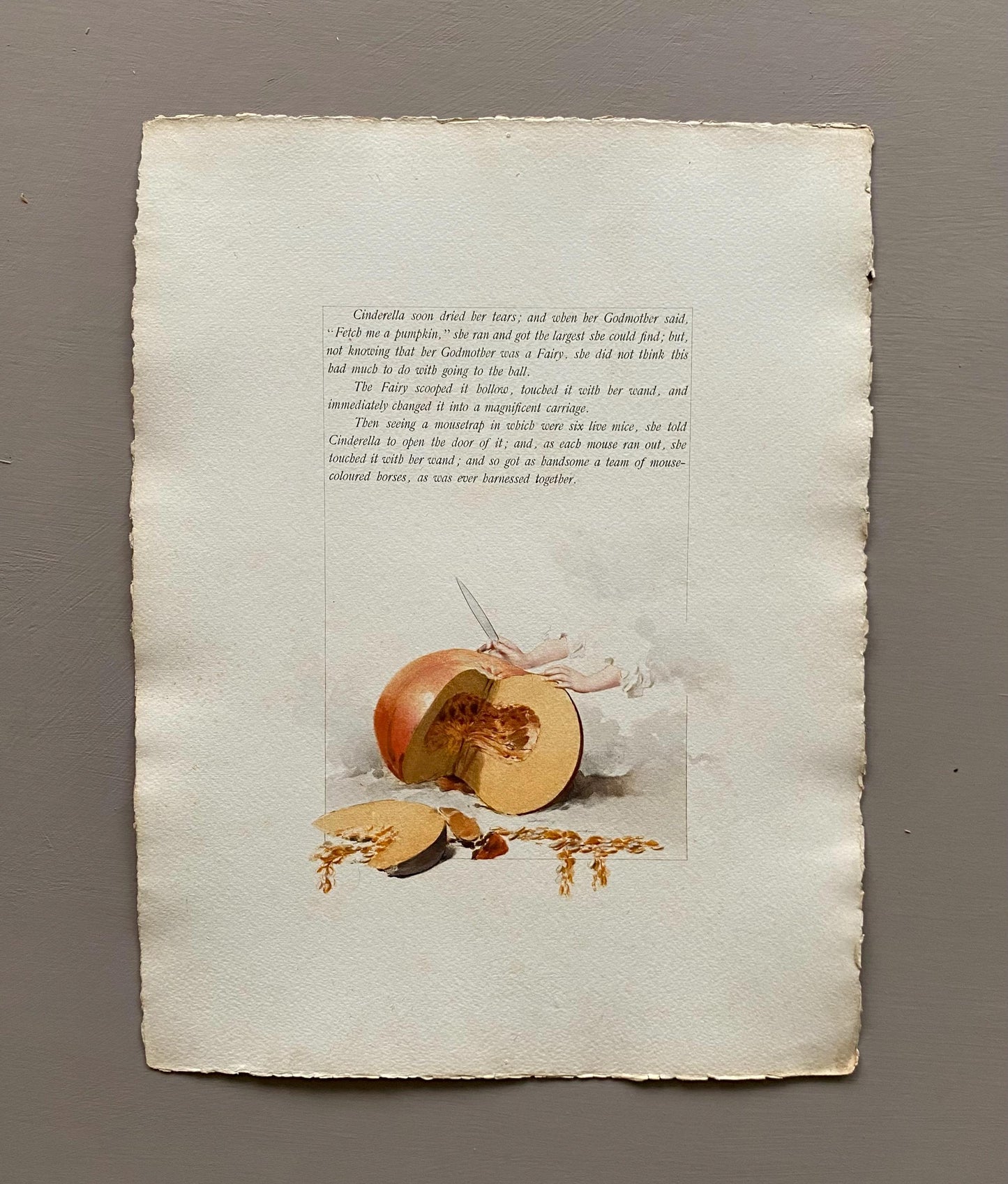 Cinderella and The Two Gifts. 33 Loose Pages in a Portfolio. Published by Boussod Valadon in 1886. First Edition. Size: 40.5 x 30 cms.