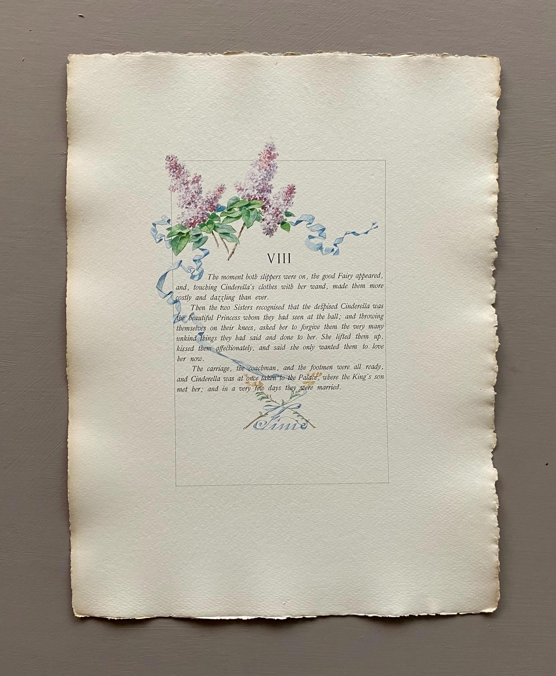Cinderella and The Two Gifts. 33 Loose Pages in a Portfolio. Published by Boussod Valadon in 1886. First Edition. Size: 40.5 x 30 cms.