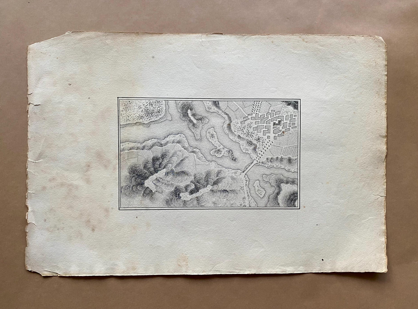 Topografia. 11 Hand Drawn Maps. Valladolid, Spain and Rio Pisuerga. Signed Jose Marin de Rute and M. Alvarez. Dated 1855. Size: 50 x 34 cms.