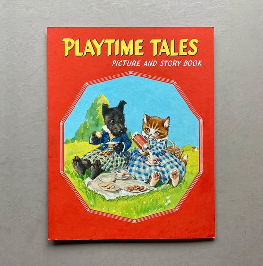 Playtime Tales. An Original Vintage Illustration For A Children's Book. Medium: Gouache. Circa 1950. 23 x 29 cms.