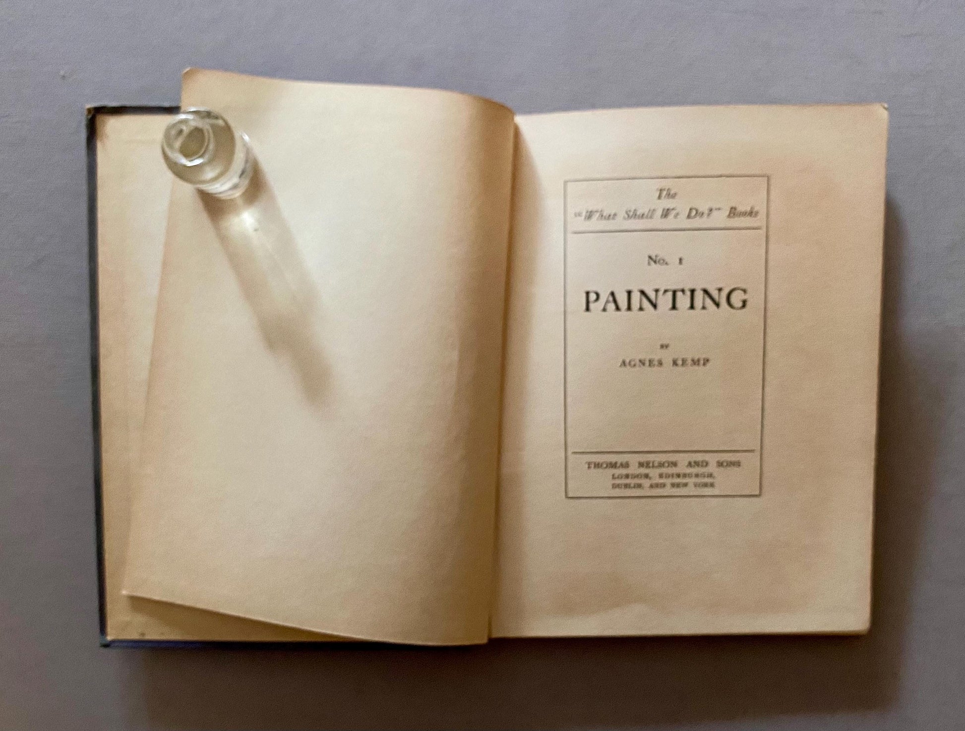 The “What Shall We Do ?”Books. No.1 Painting. Thomas Nelson and Sons. Early 1900s.