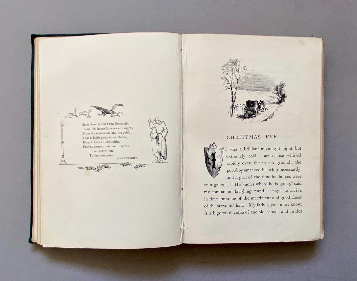 Old Christmas From The Sketch Book of Washington Irving. Illustrated by R. Caldecott. Published by Macmillan & Co in 1876.