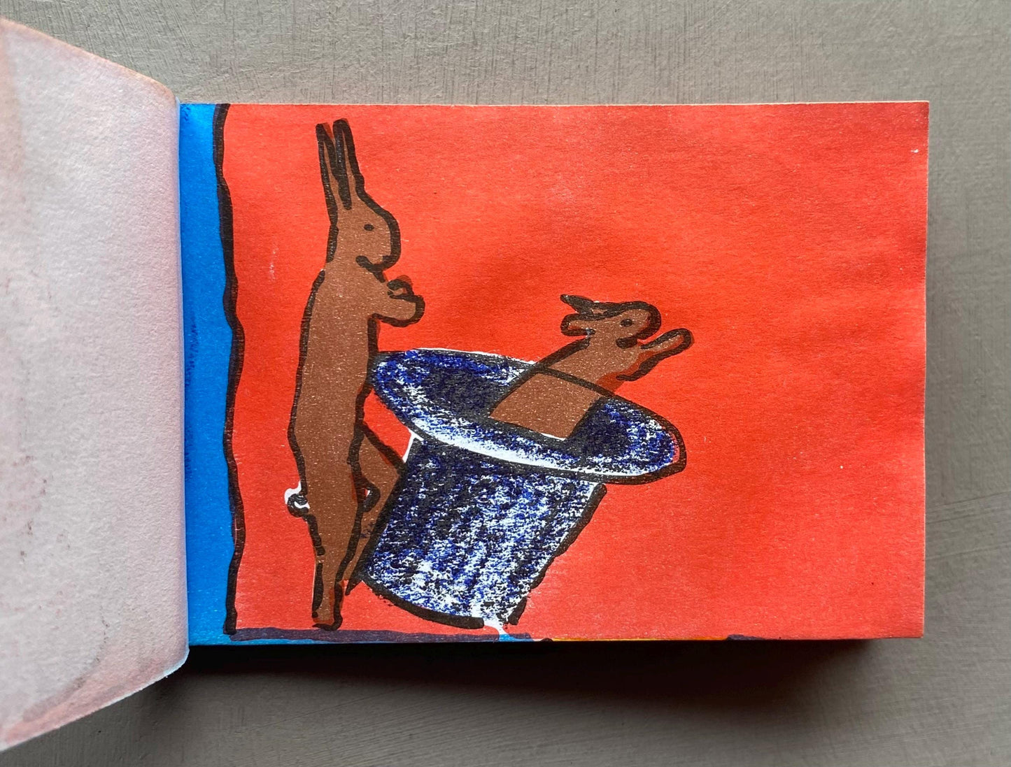 Rapid Rabbits by Henrietta Van Egten. Signed. A Limited Edition 1/300. 83 Tiny Pages. Published by Vossforlag in 1996. Size: 6.5 x 9 cms