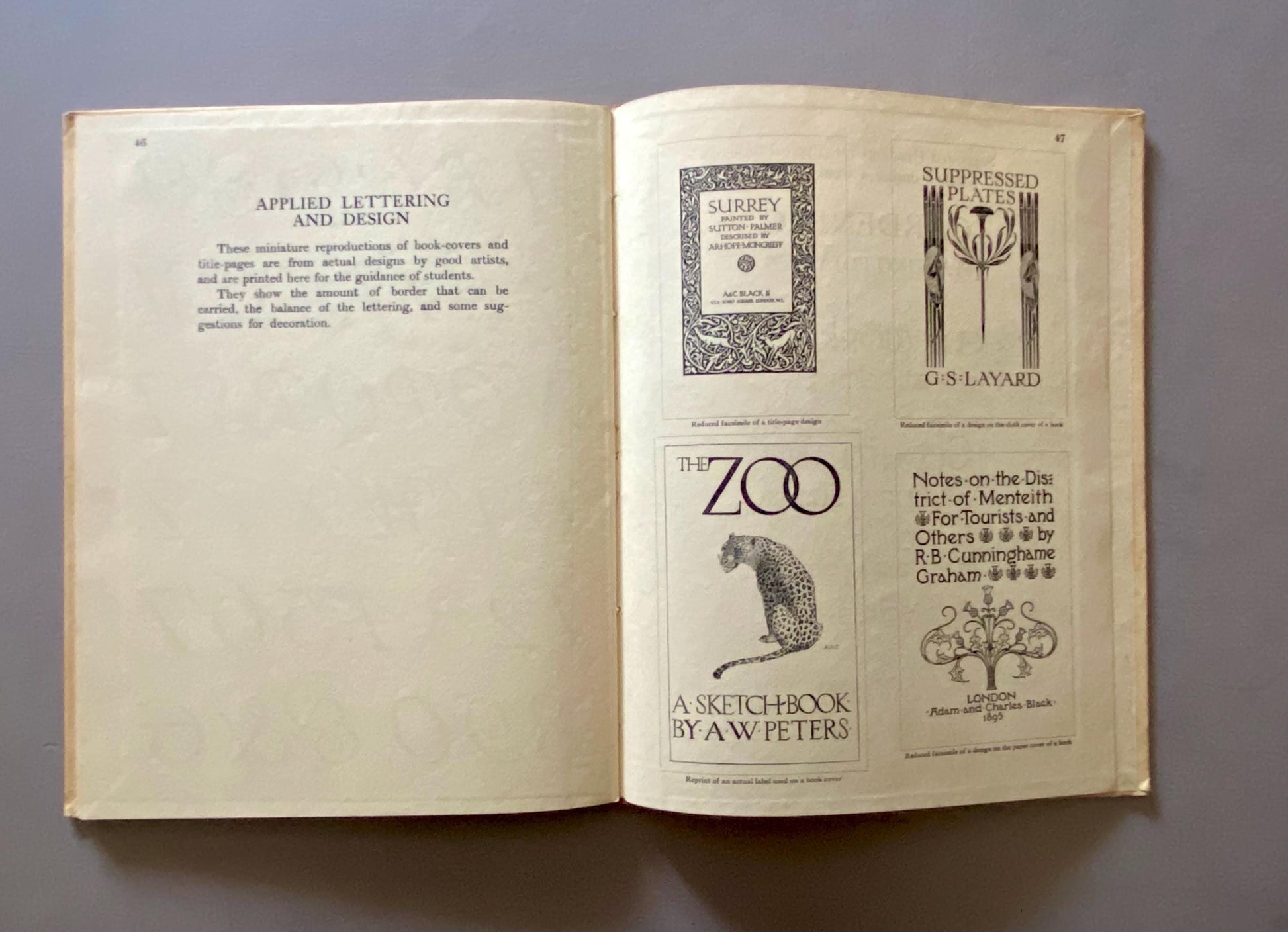A Book of Lettering Arranged by Jean K. Robertson. Drawn by Albert Field. Published by A & C Black in 1929. 23 x 18 cms.