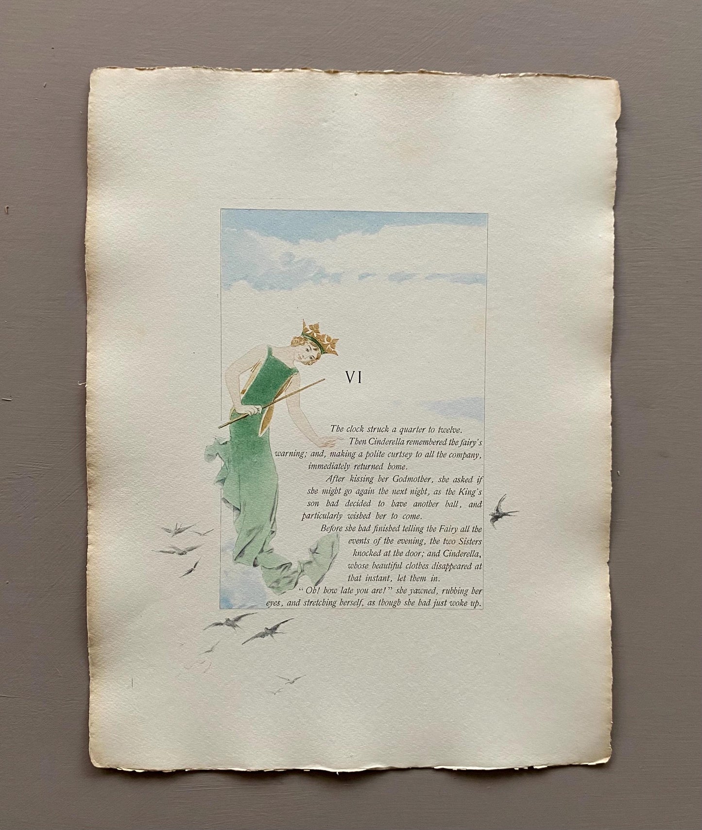 Cinderella and The Two Gifts. 33 Loose Pages in a Portfolio. Published by Boussod Valadon in 1886. First Edition. Size: 40.5 x 30 cms.