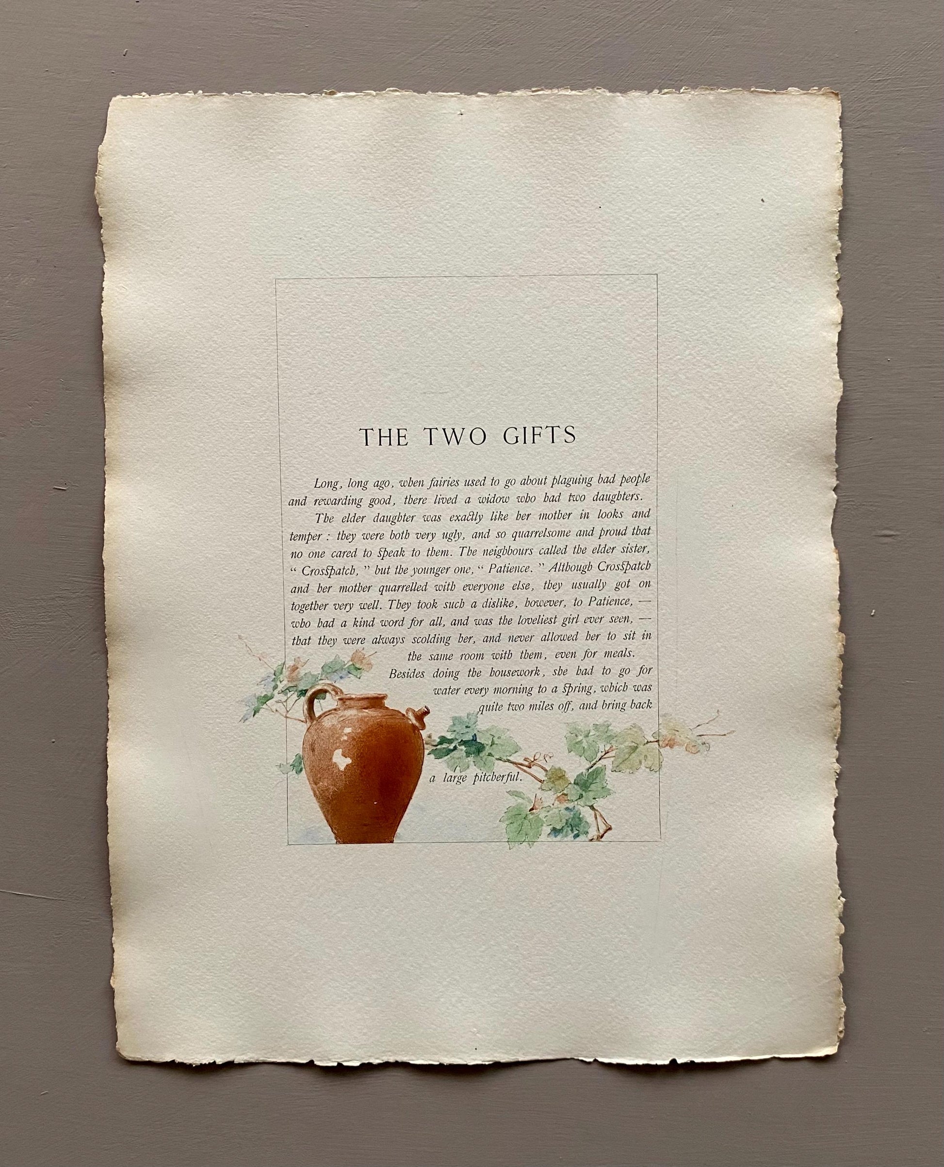 Cinderella and The Two Gifts. 33 Loose Pages in a Portfolio. Published by Boussod Valadon in 1886. First Edition. Size: 40.5 x 30 cms.