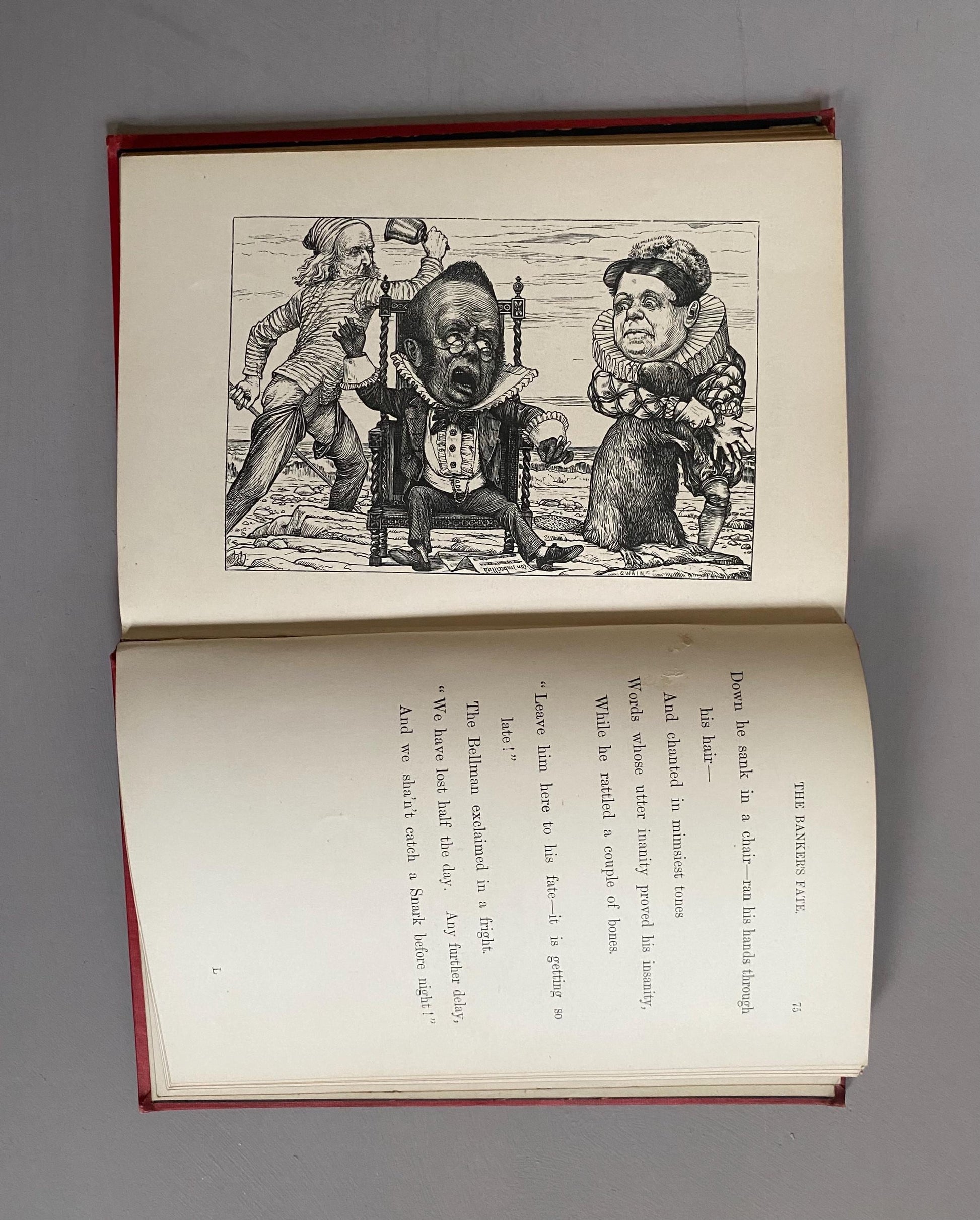 The Hunting of The Snark. An Agony in Eight Fits. By Lewis Carroll. Illustrations by Henry Holiday. Published by Macmillan and Co in 1876.