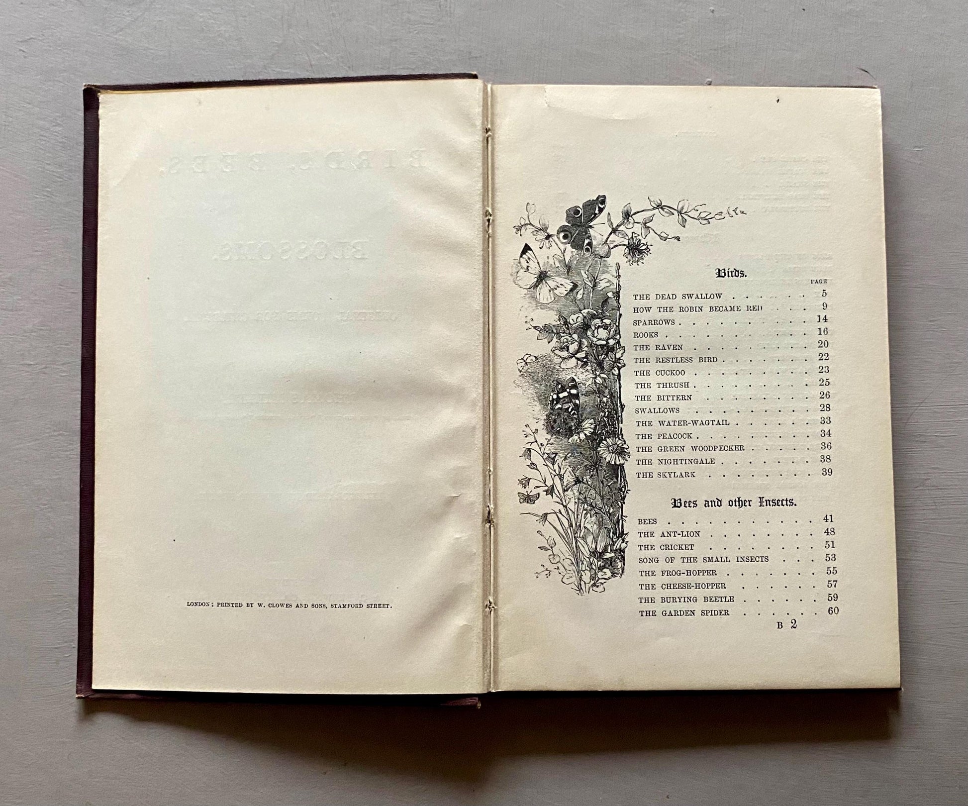 Birds, Bees, and Blossoms. Original Poems For Children. J & C Black. 1858.