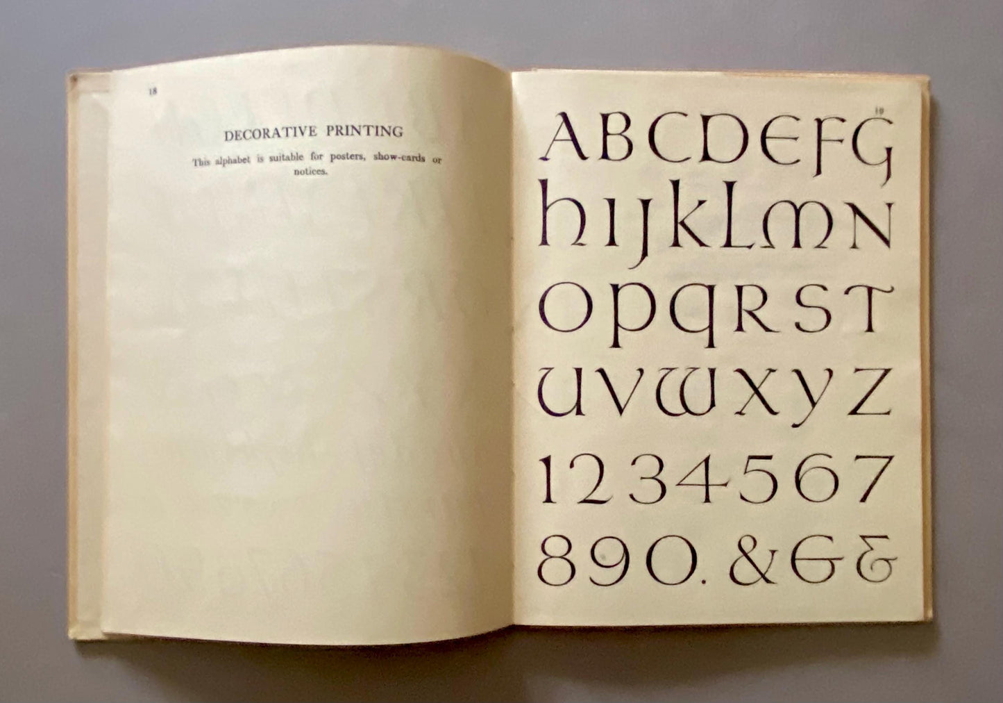 A Book of Lettering Arranged by Jean K. Robertson. Drawn by Albert Field. Published by A & C Black in 1929. 23 x 18 cms.
