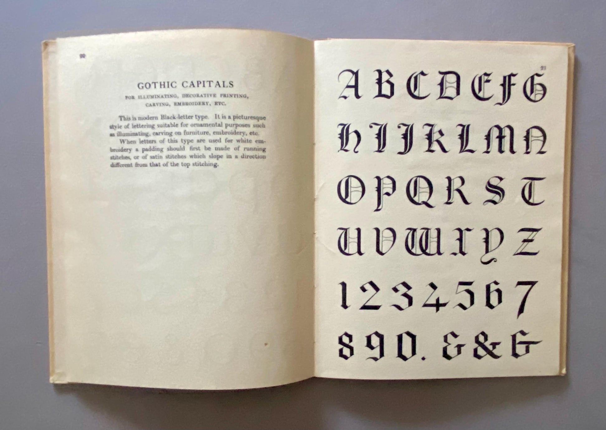 A Book of Lettering Arranged by Jean K. Robertson. Drawn by Albert Field. Published by A & C Black in 1929. 23 x 18 cms.