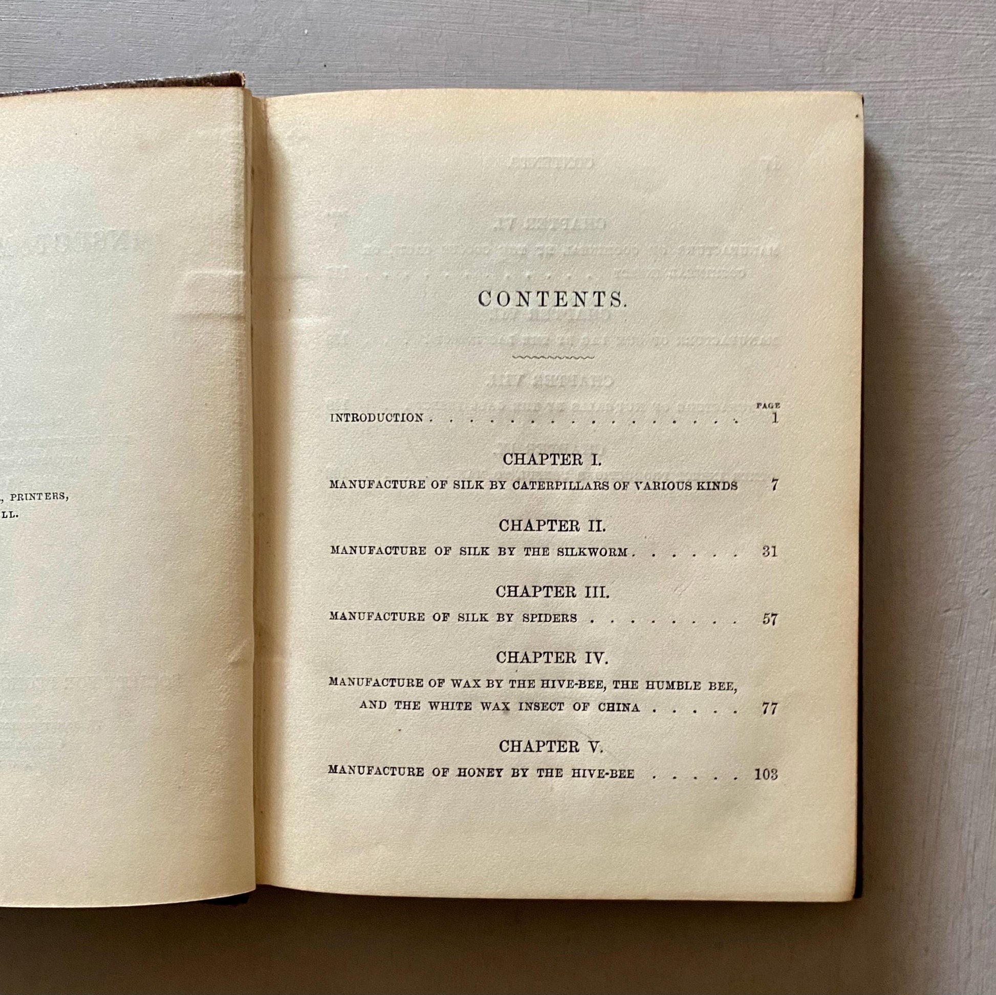 Insect Manufactures. Published by The Society For Promoting Christian Knowledge in the 1800s.