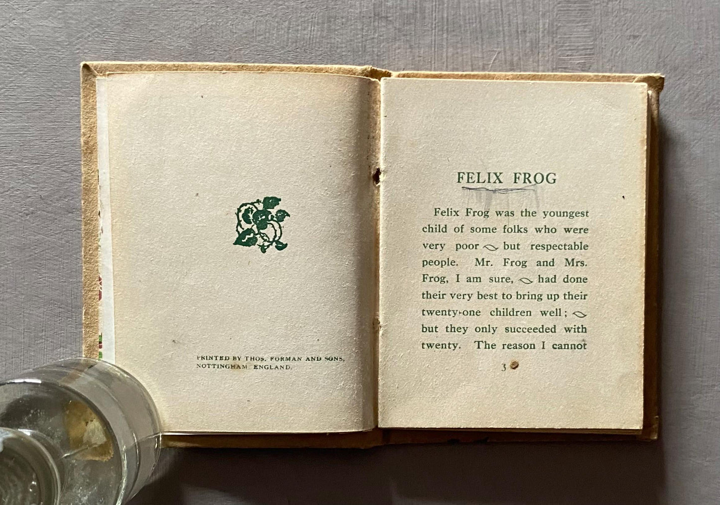 Felix Frog. Illustrated by L. A. Govey. Published by Humphrey Milford. Undated. Size: 10 x 7.5 cms.