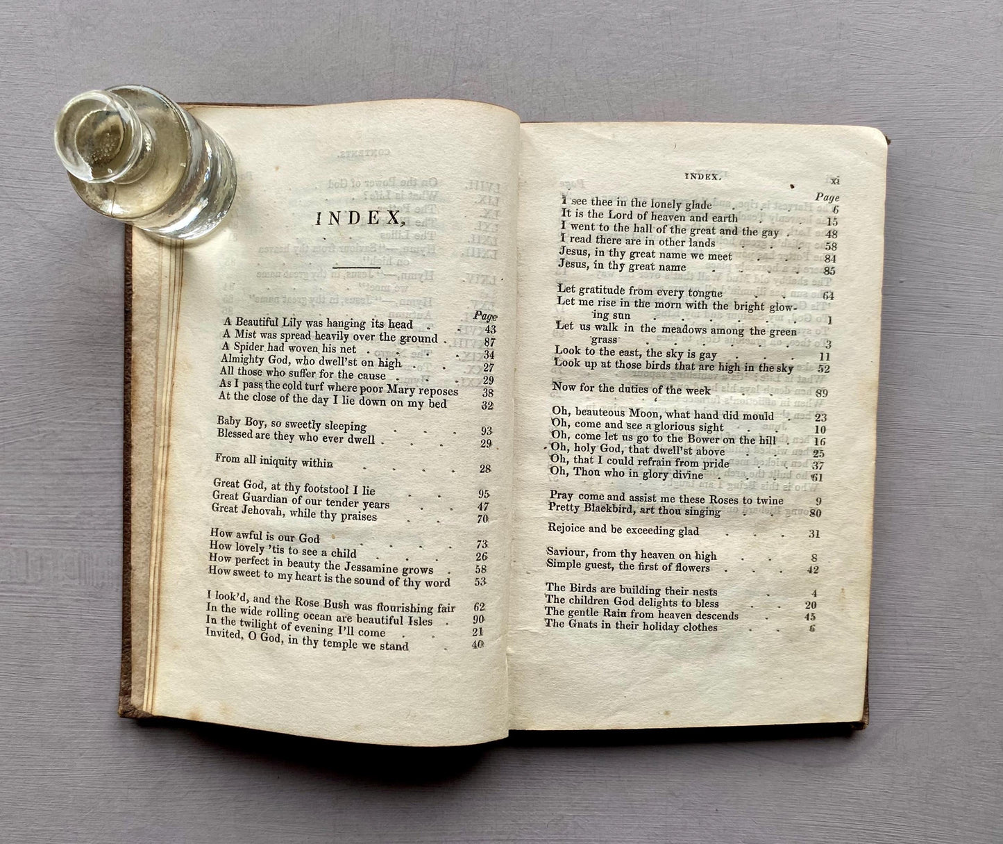 Original Hymns And Moral Poems by Elizabeth Matthews. Published by Hamilton, Adams and Co. in 1835. Size: 14.5 x 9.5 cms.