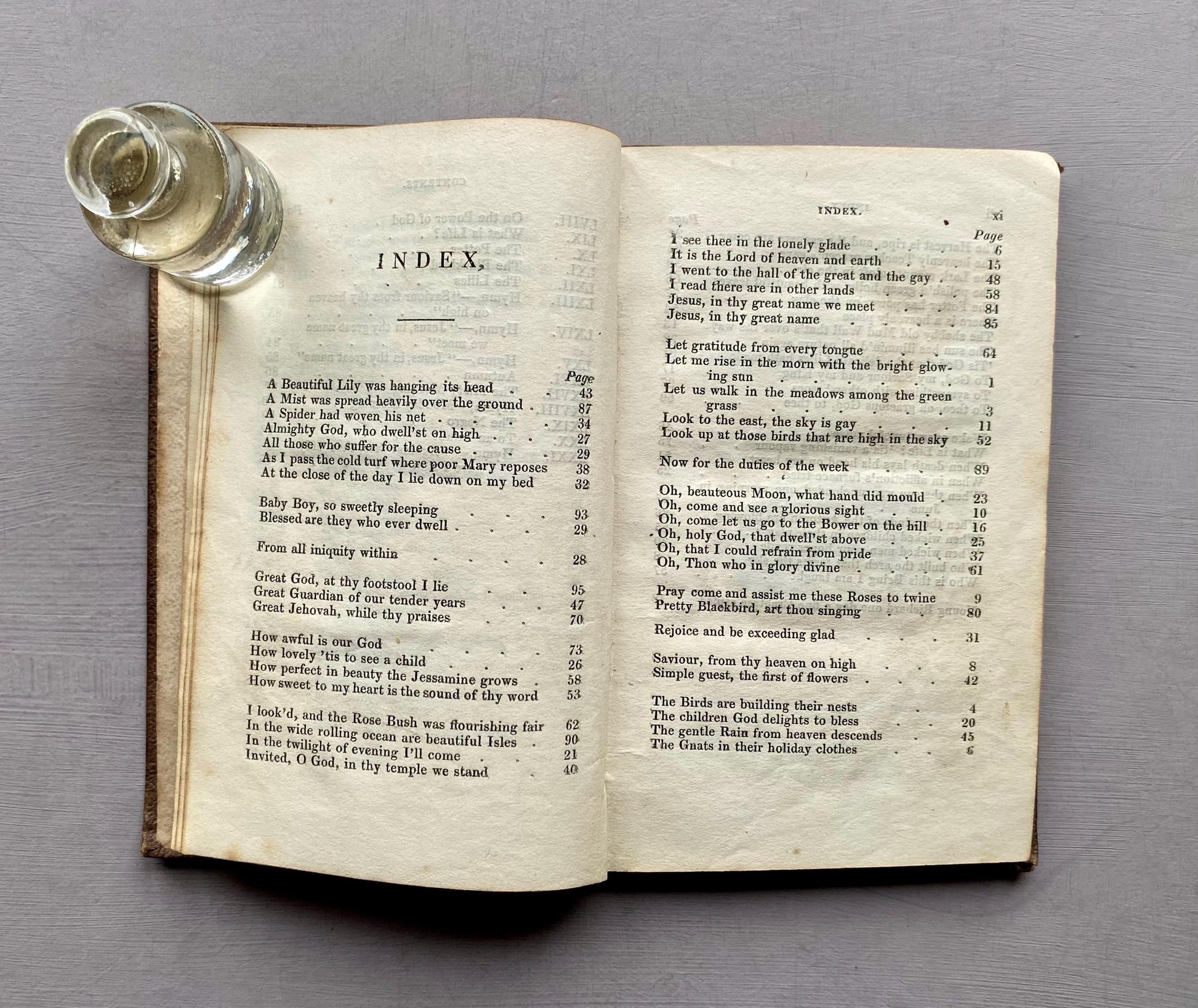 Original Hymns And Moral Poems by Elizabeth Matthews. Published by Hamilton, Adams and Co. in 1835. Size: 14.5 x 9.5 cms.