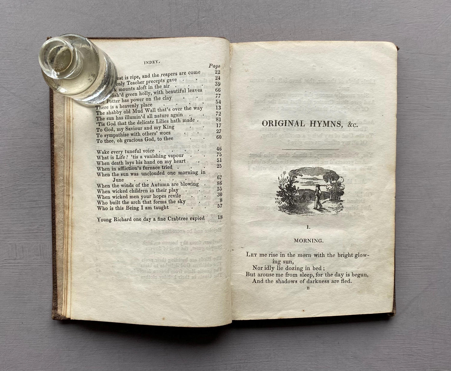 Original Hymns And Moral Poems by Elizabeth Matthews. Published by Hamilton, Adams and Co. in 1835. Size: 14.5 x 9.5 cms.