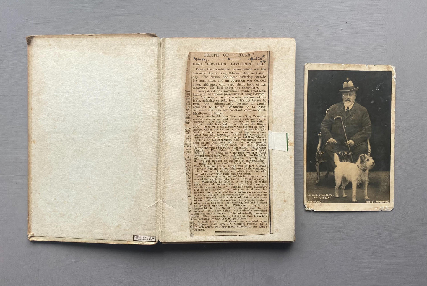 Where's Master? By Caesar The King's Dog. Published by Hodder & Stoughton in 1910.