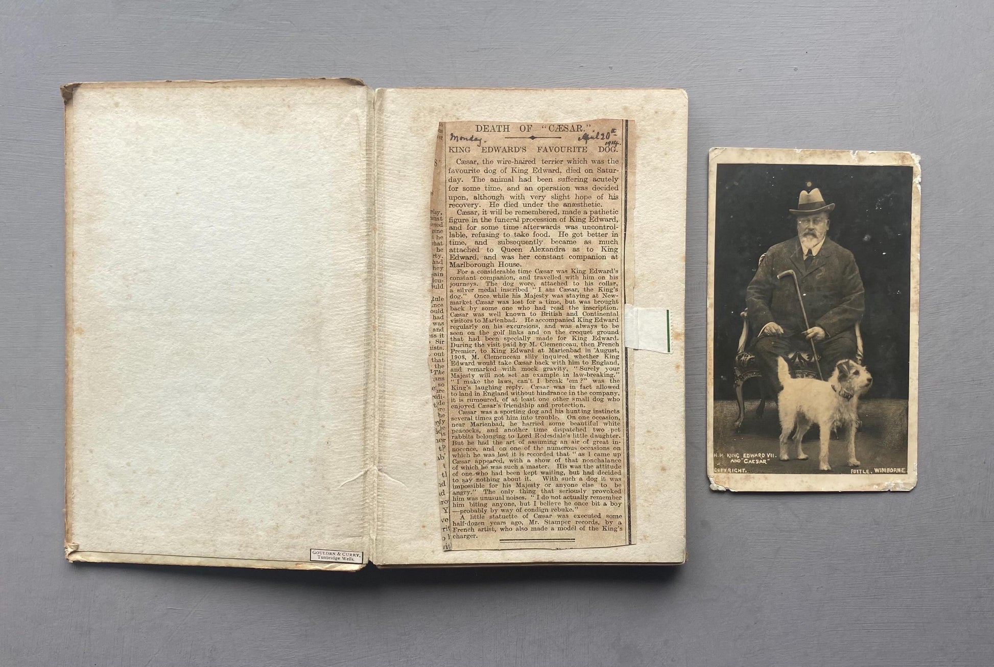 Where's Master? By Caesar The King's Dog. Published by Hodder & Stoughton in 1910.
