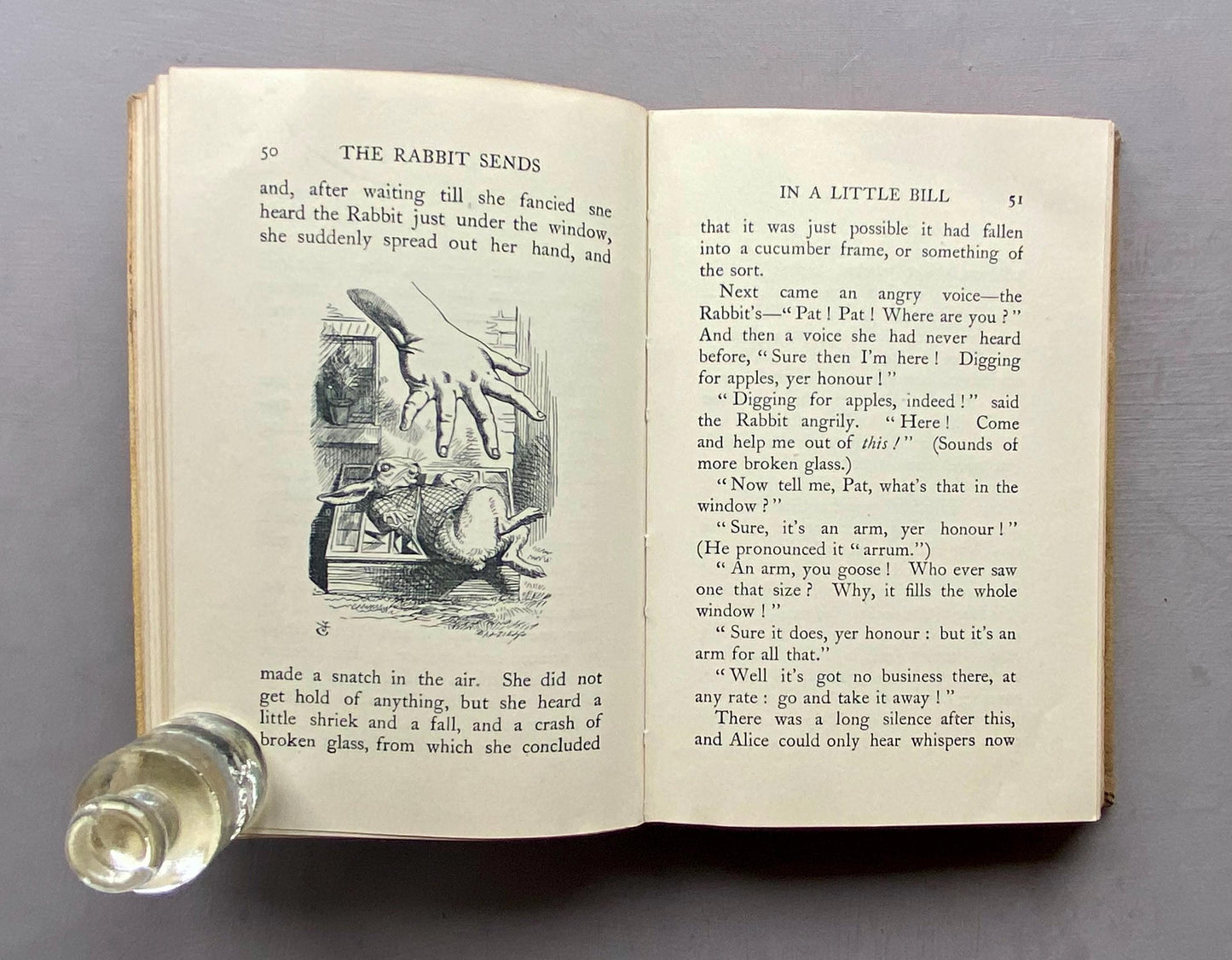 Alice's Adventures in Wonderland by Lewis Carroll. With Illustrations by John Tenniel. Published by Macmillan & Co in 1938.