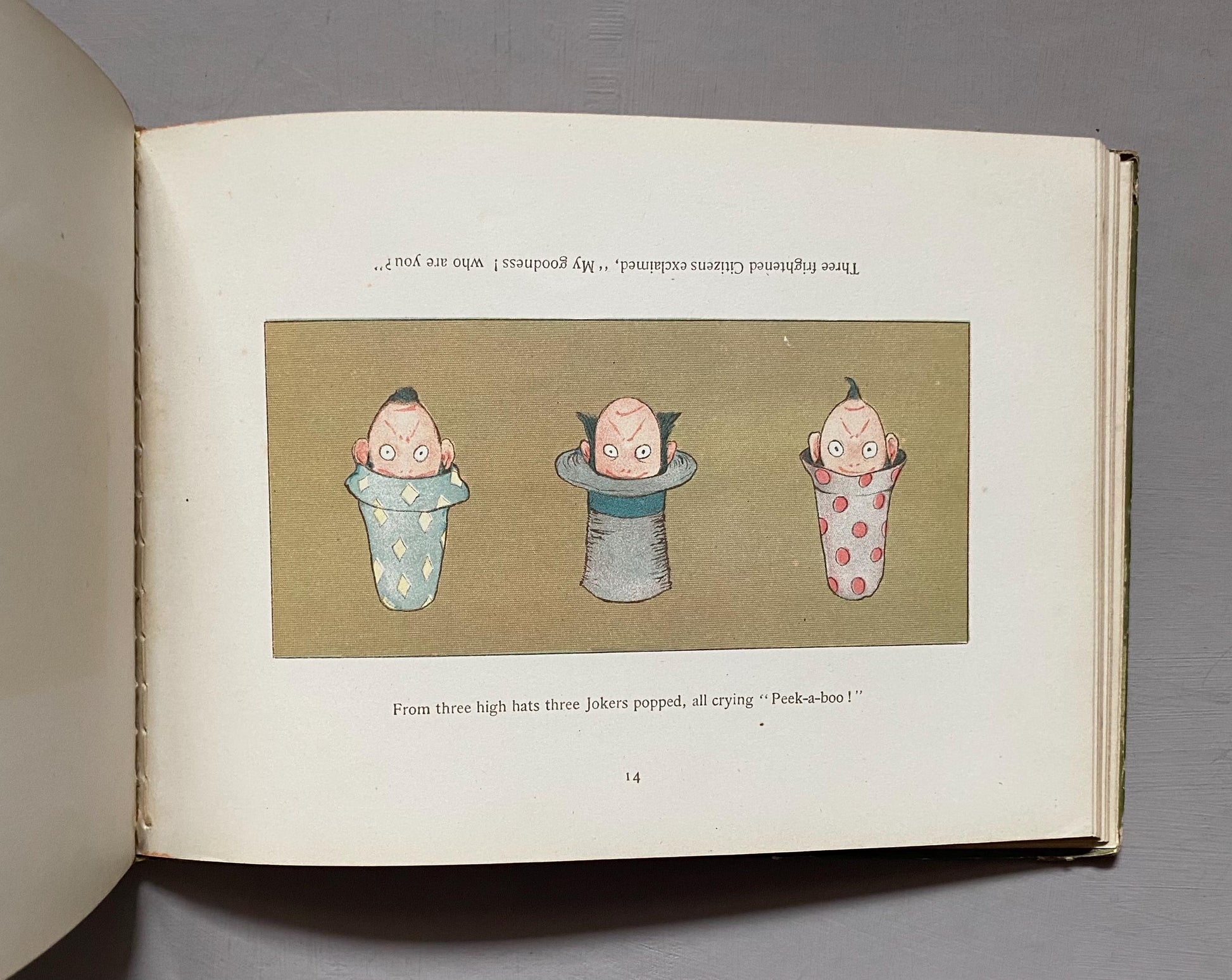 Topsys & Turvys by P. S. Newell. An Upside Down Illusion Book. Published by The Century Co. of New York in 1893.