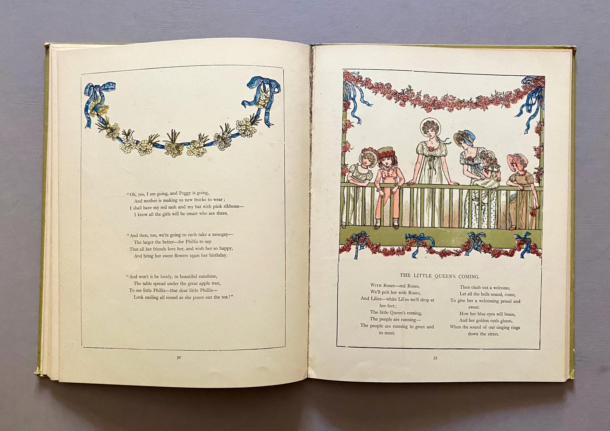 Marigold Garden. Pictures and Rhymes byayay Kate Greenaway. Published by Frederick Warne. Circa 1900.