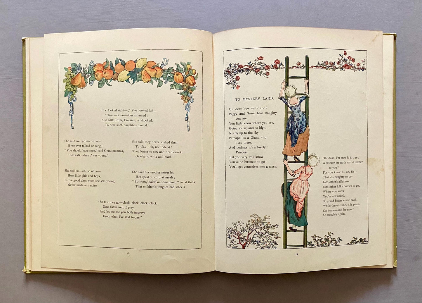 Marigold Garden. Pictures and Rhymes byayay Kate Greenaway. Published by Frederick Warne. Circa 1900.