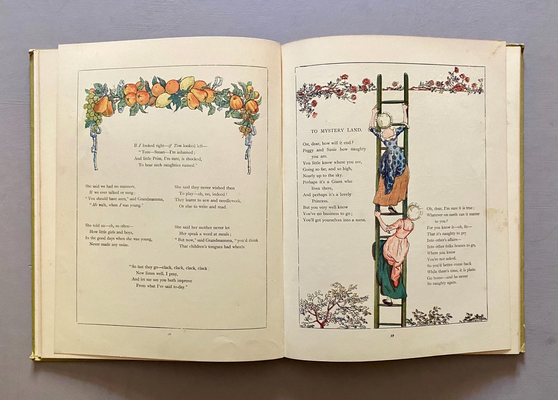 Marigold Garden. Pictures and Rhymes byayay Kate Greenaway. Published by Frederick Warne. Circa 1900.