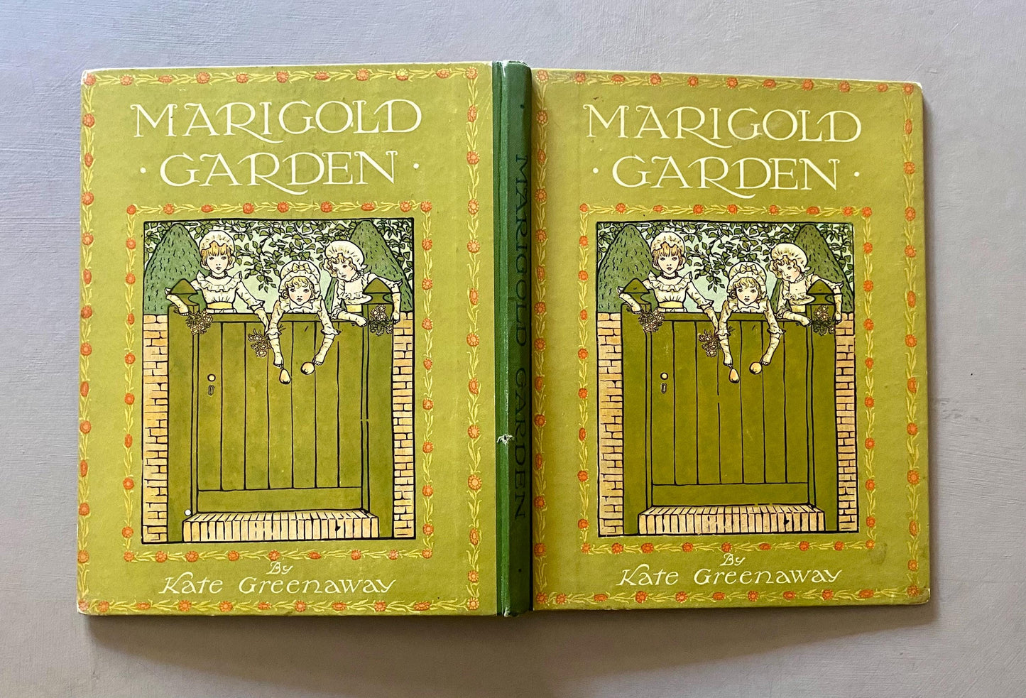 Marigold Garden. Pictures and Rhymes byayay Kate Greenaway. Published by Frederick Warne. Circa 1900.