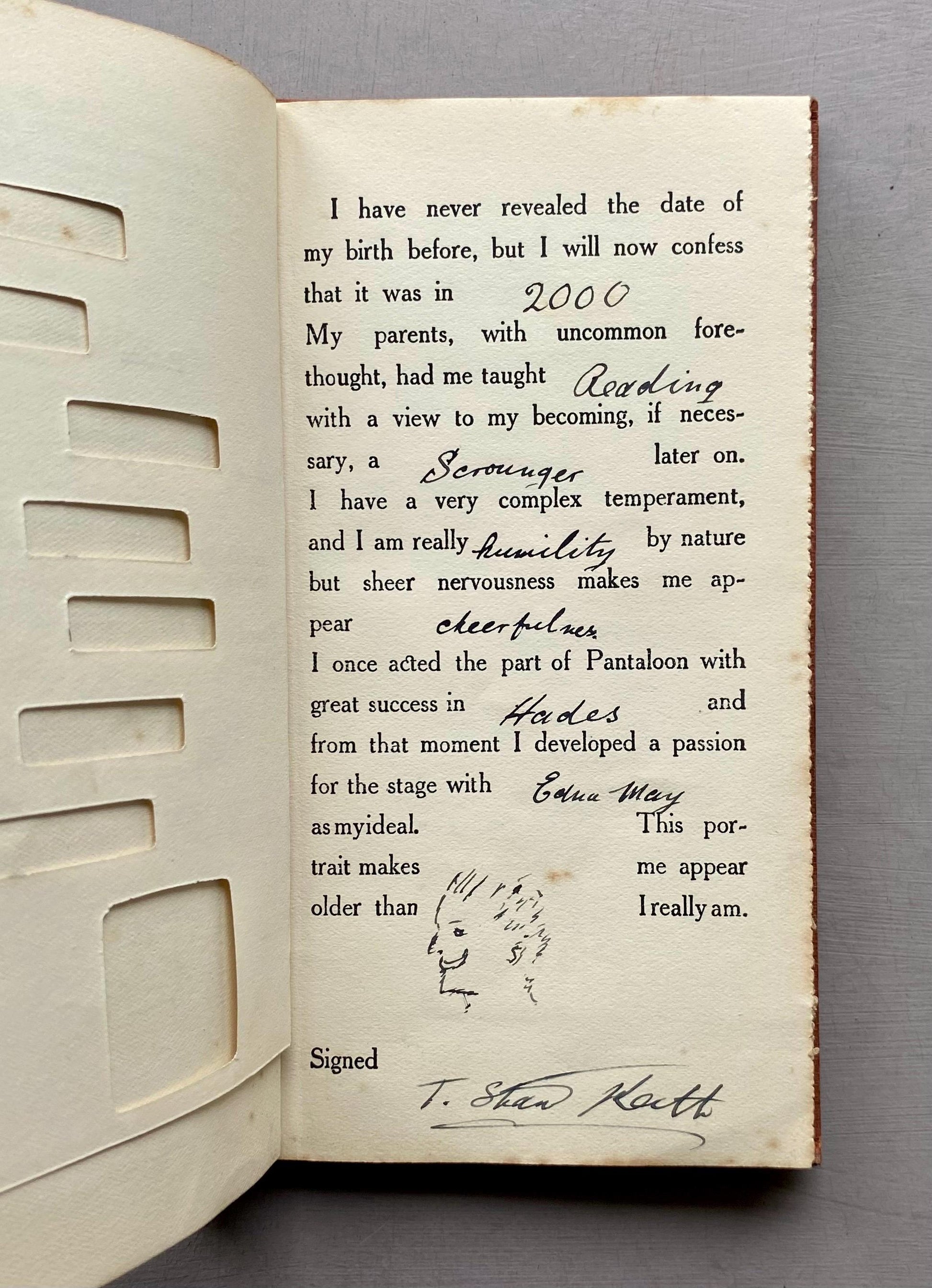 Revelations of My Friends. Published by Dow and Lester in 1919.