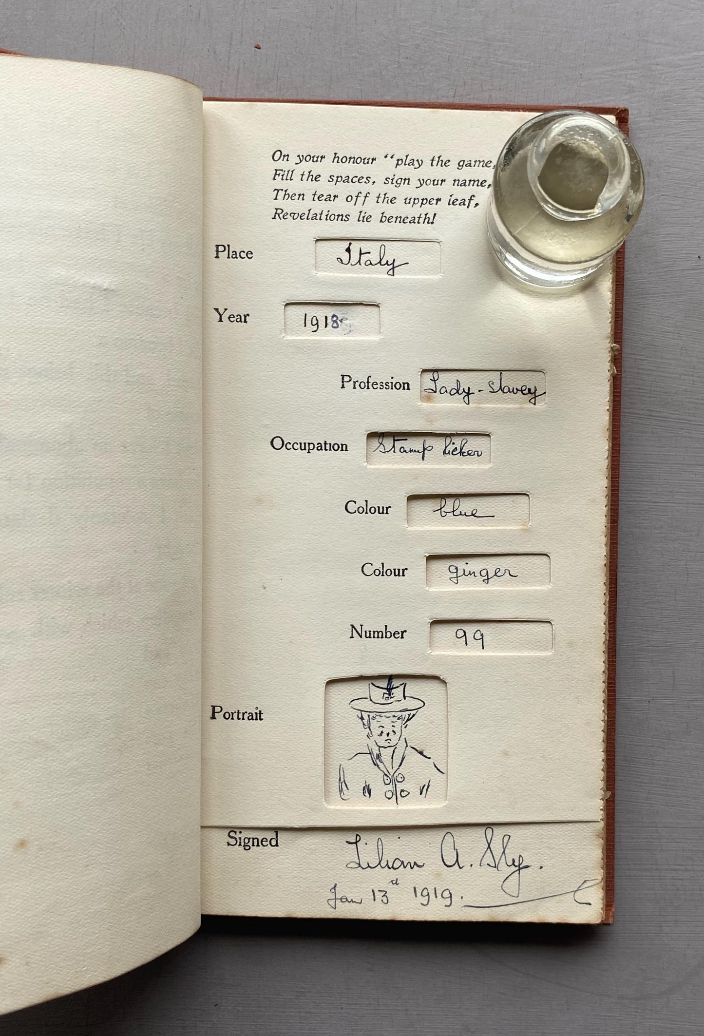 Revelations of My Friends. Published by Dow and Lester in 1919.