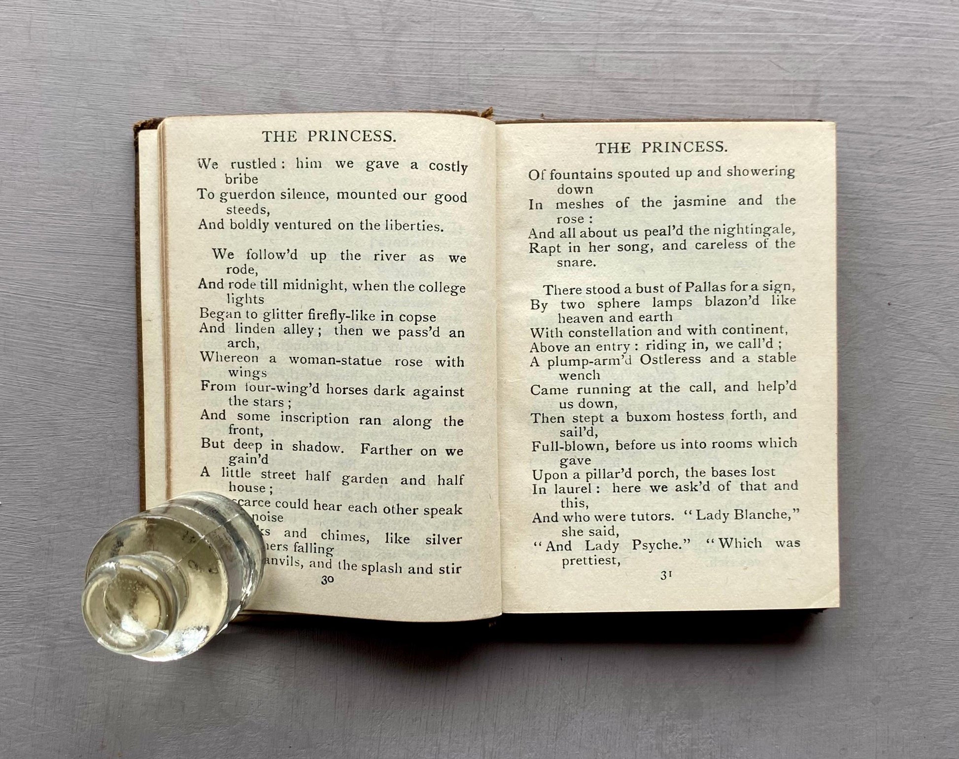 The Princess. A Medley. By Alfred Lord Tennyson. A Tiny Book Published by Collins Clear-Type Press