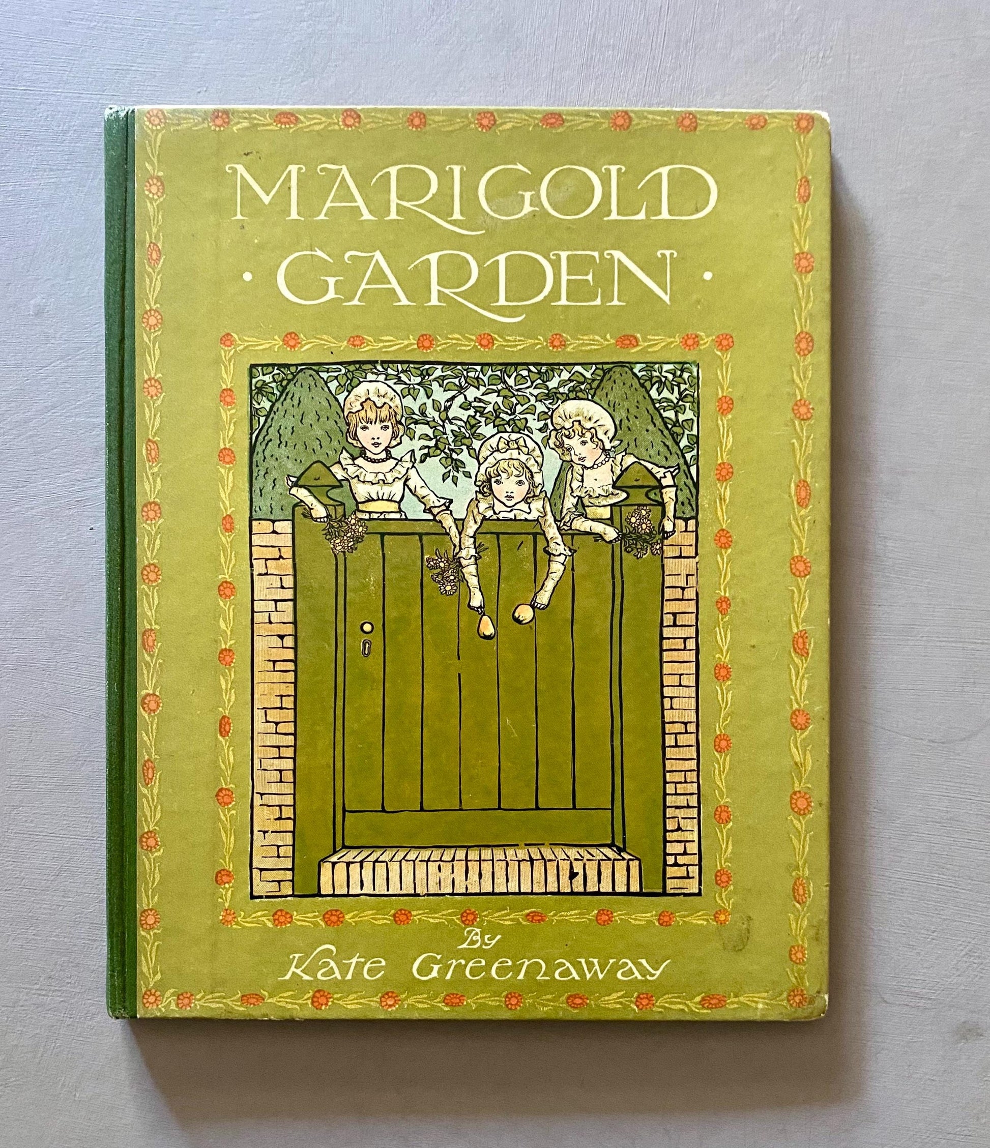 Marigold Garden. Pictures and Rhymes byayay Kate Greenaway. Published by Frederick Warne. Circa 1900.