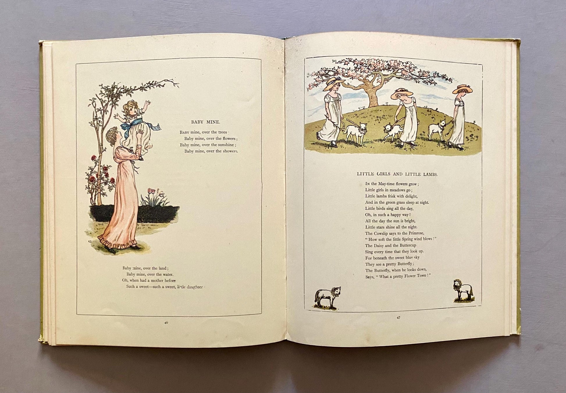 Marigold Garden. Pictures and Rhymes byayay Kate Greenaway. Published by Frederick Warne. Circa 1900.