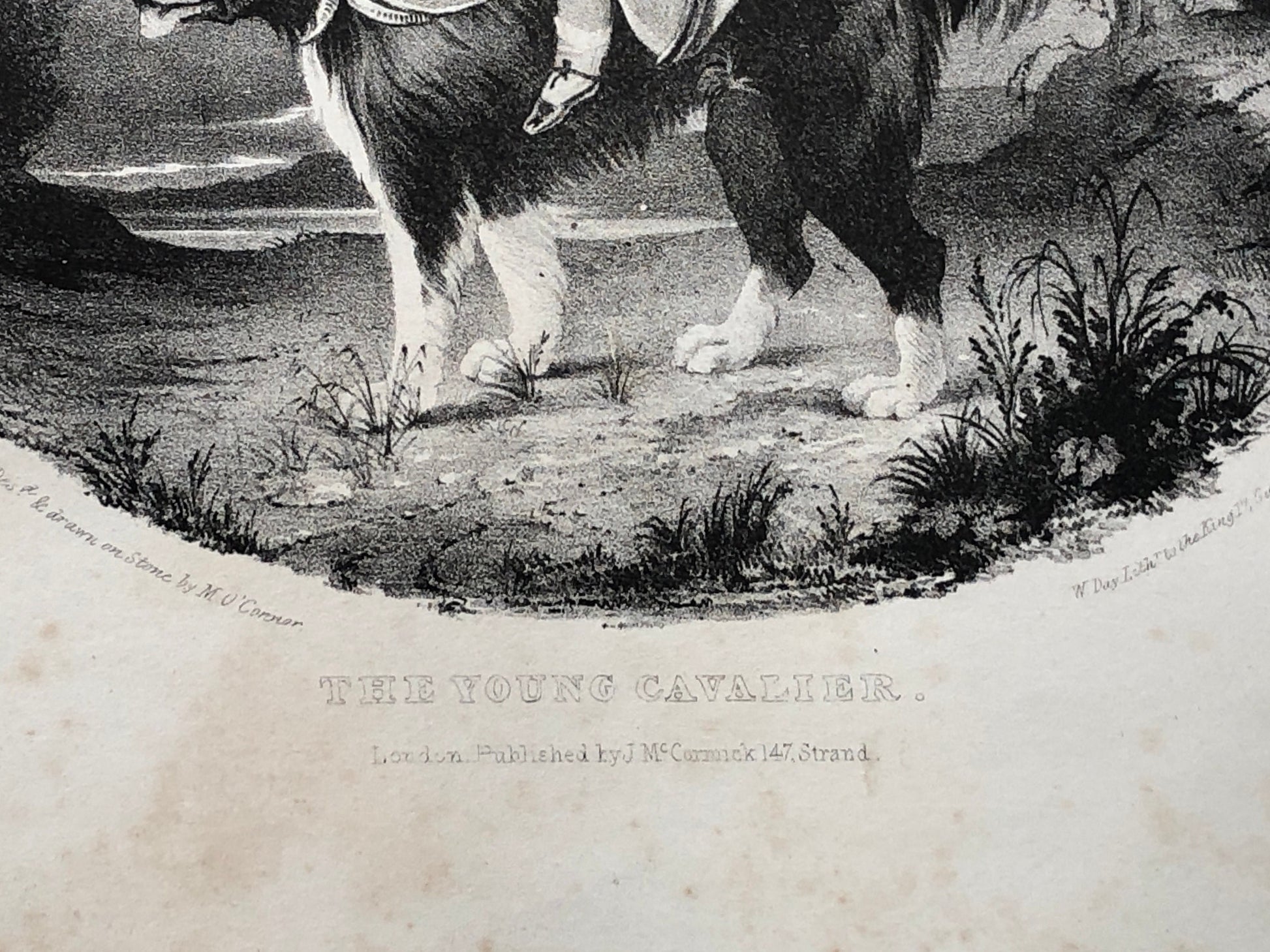 The Young Cavalier. An Original Georgian Engraving by M O’Connor. Published in London in the Early 1800’s. Size: 23 x 27.8cms.